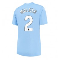 Koszulka piłkarska Manchester City Kyle Walker #2 Strój Domowy dla kobiety 2023-24 tanio Krótki Rękaw